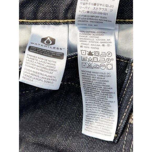 LEVI'S Mens 48x42 Dark Wash 559 Relaxed Straight Fit Red Tab Classic JEANS EUC - Picture 7 of 7